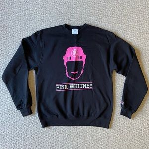 BARSTOOL SPORTS SPITTIN CHICLETS PINK WHITNEY CREWNECK SWEATSHIRT - SIZE MEDIUM